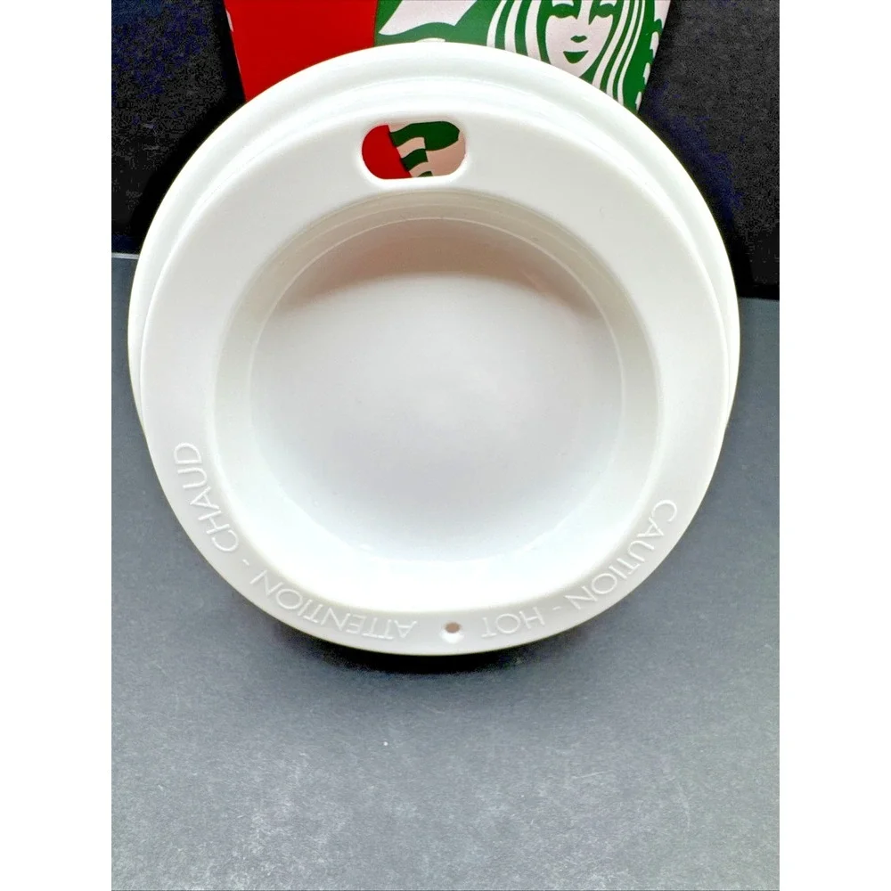 Starbucks 25 Years Red Holiday Reusable Coffee Tea Plastic Cup with Lid 16oz -A5